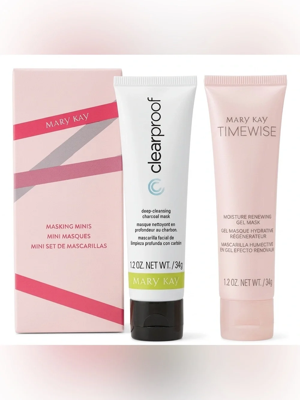 Mary Kay Masking Minis Moisture Renewing Gel Mask Deep Charcoal Mask New in Box